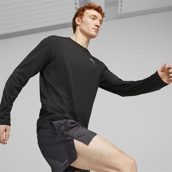 Puma Langærmet T-shirt Run Cloudspun Sort S Mand