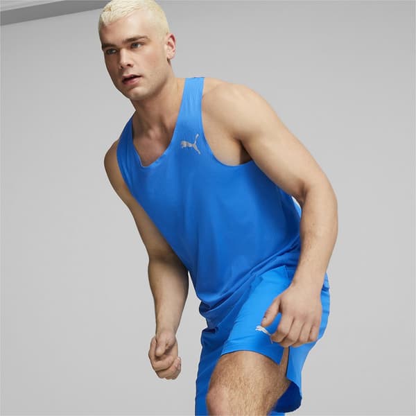 Puma Hihaton T-paita Run Ultraspun Single Sininen XL Mies