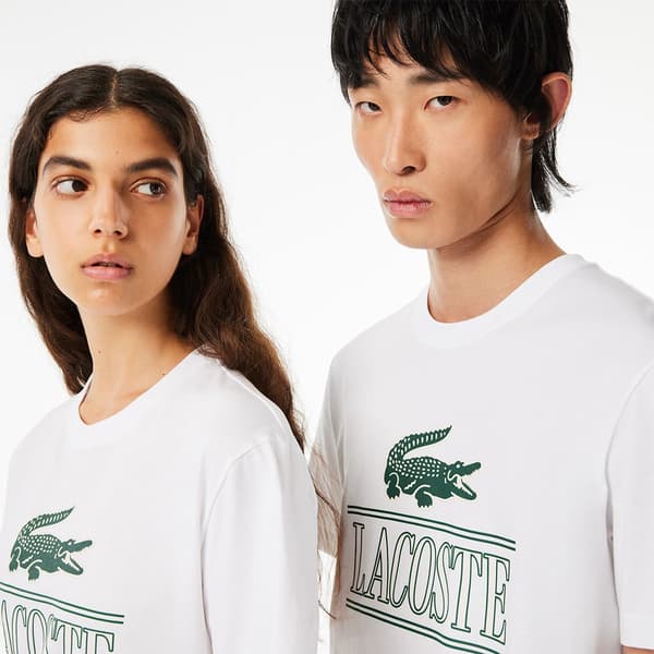 Lacoste Kortærmet T-shirt Th1218-00 Hvid L Mand