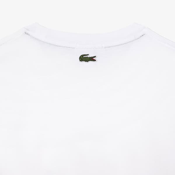 Lacoste Kortærmet T-shirt Th1218-00 Hvid L Mand