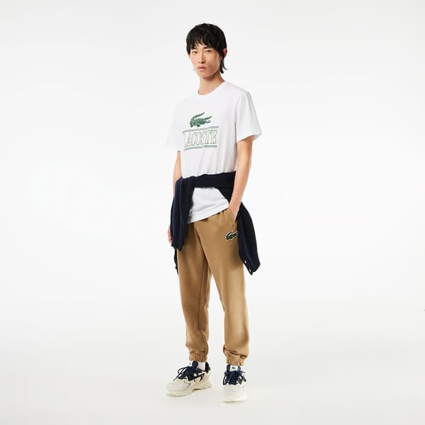 Lacoste Kortærmet T-shirt Th1218-00 Hvid L Mand
