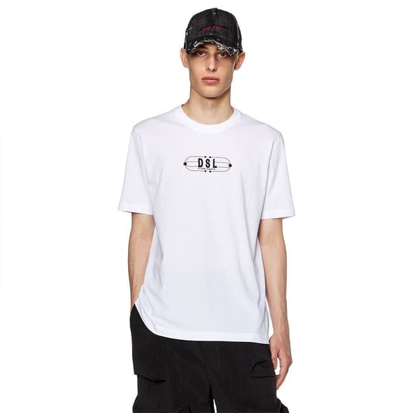 Diesel Kortærmet T-shirt Just K5 Hvid 2XL Mand
