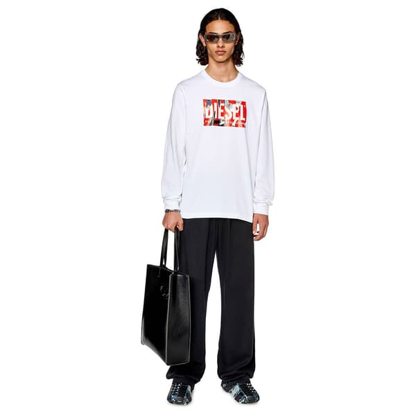 Diesel Långärmad T-shirt Just L6 Vit XL Man