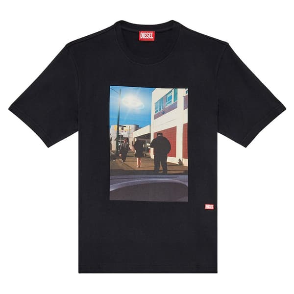 Diesel Kortärmad T-shirt Just L9 Svart 2XL Man