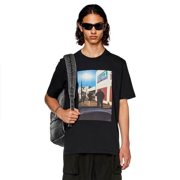 Diesel Kortärmad T-shirt Just L9 Svart 2XL Man