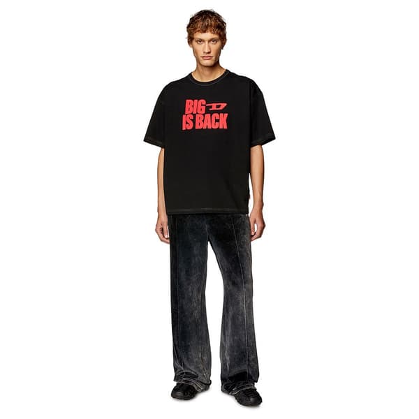Diesel Kortærmet T-shirt Boxt Back Sort XL Mand