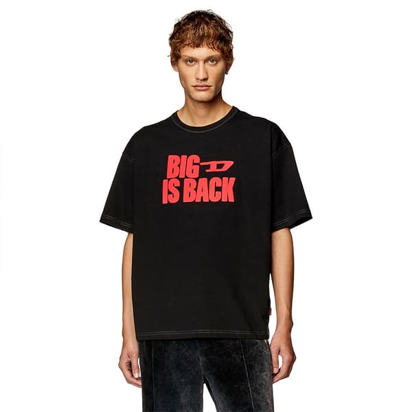 Diesel Kortærmet T-shirt Boxt Back Sort XL Mand
