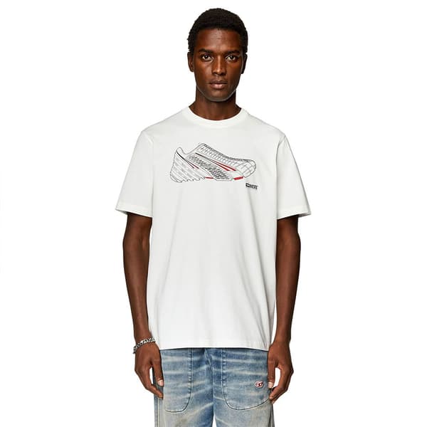 Diesel Kortærmet T-shirt Just Hvid XL Mand