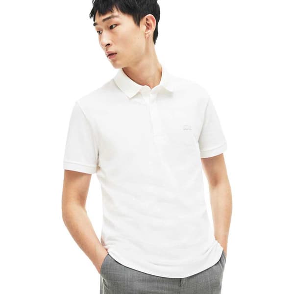Lacoste Kortærmet Poloshirt Paris Regular Fit Stretch Cotton Piqué Hvid 6XL Mand