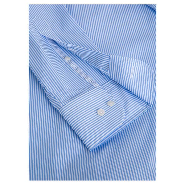 Hackett Lang Ærmet Skjorte Stretch Stripe Bc Blå S Mand