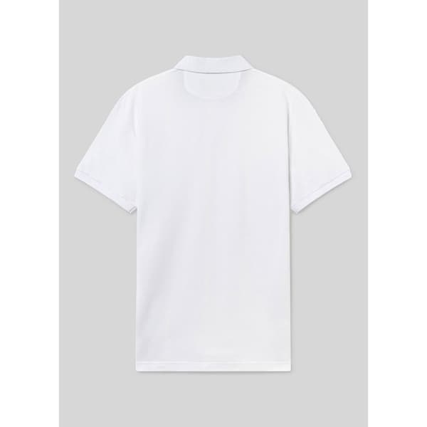 Hackett Kortärmad Pikétröja Slim Fit Vit 2XL Man