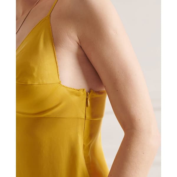 Superdry Cupro Cami Gul S Kvinna