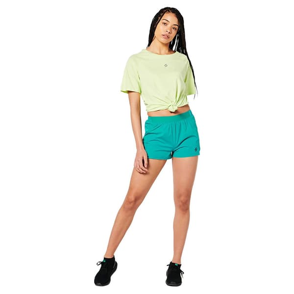 Superdry Kortærmet T-shirt Run Gul XS Kvinde