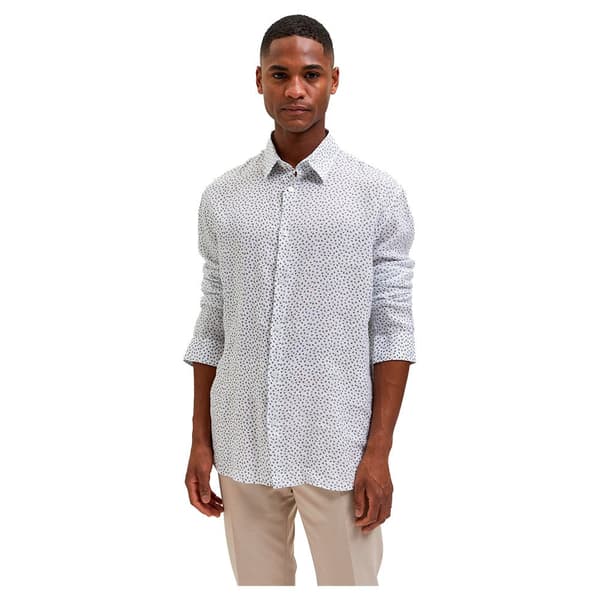 Selected Lang ærmet Skjorte Regular Kylian Linen Hvid M Mand