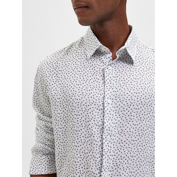Selected Lang ærmet Skjorte Regular Kylian Linen Hvid XL Mand