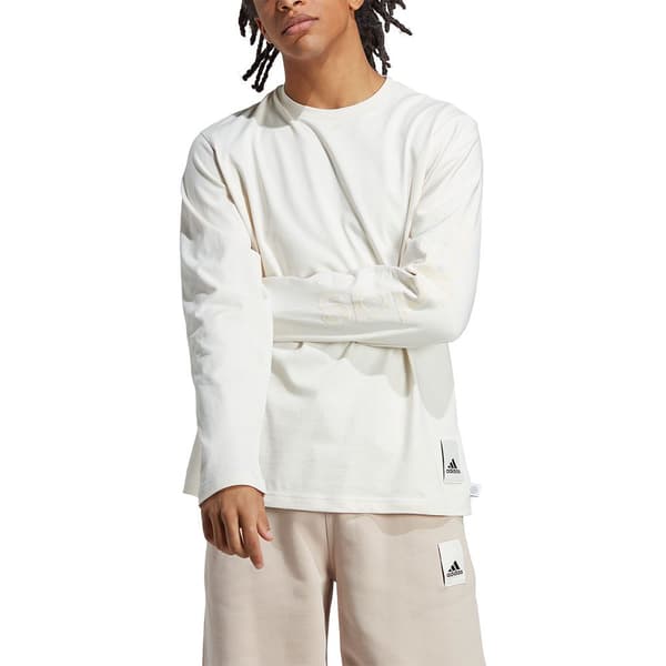 Adidas Långärmad T-shirt Lxs Beige XL / Regular Man