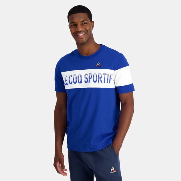 Le Coq Sportif Kortärmad T-shirt 2320726 Bat N°2 Blå L Man