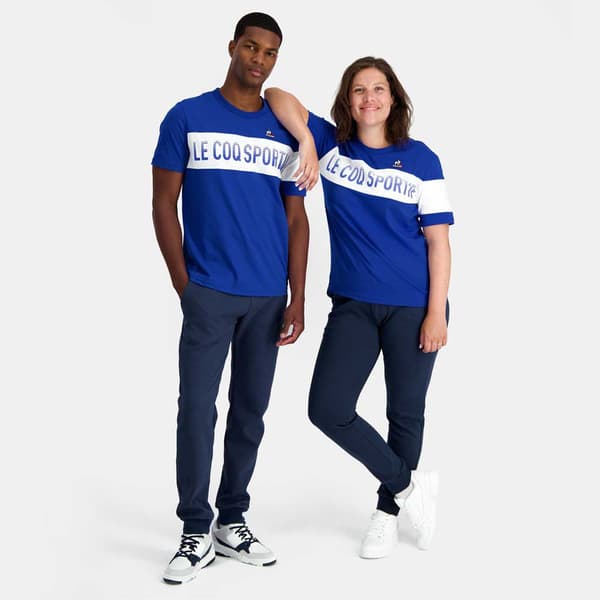 Le Coq Sportif Kortärmad T-shirt 2320726 Bat N°2 Blå L Man