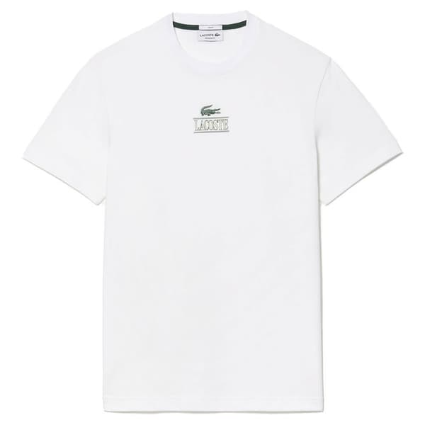 Lacoste Lyhythihainen T-paita Th1147-00 Valkoinen S Mies