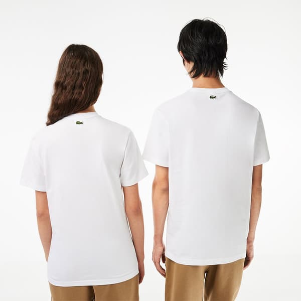 Lacoste Lyhythihainen T-paita Th1218-00 Valkoinen S Mies