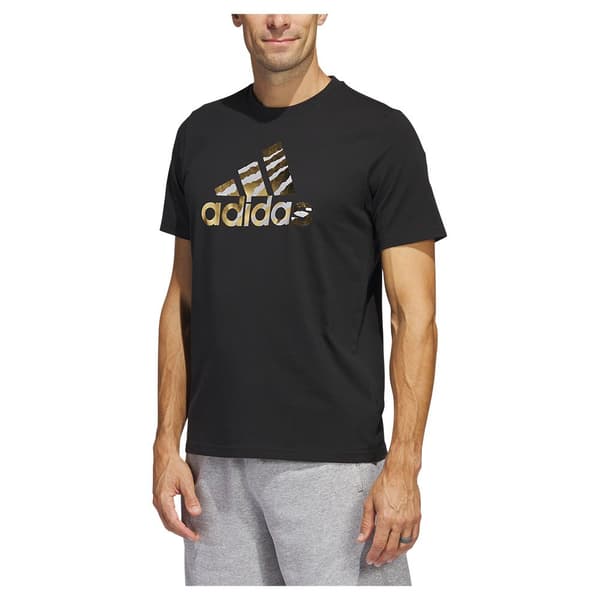 Adidas Kortärmad T-shirt Power Logo Ft Svart S / Regular Man