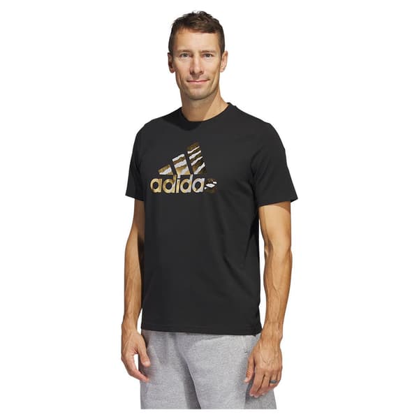 Adidas Kortärmad T-shirt Power Logo Ft Svart S / Regular Man