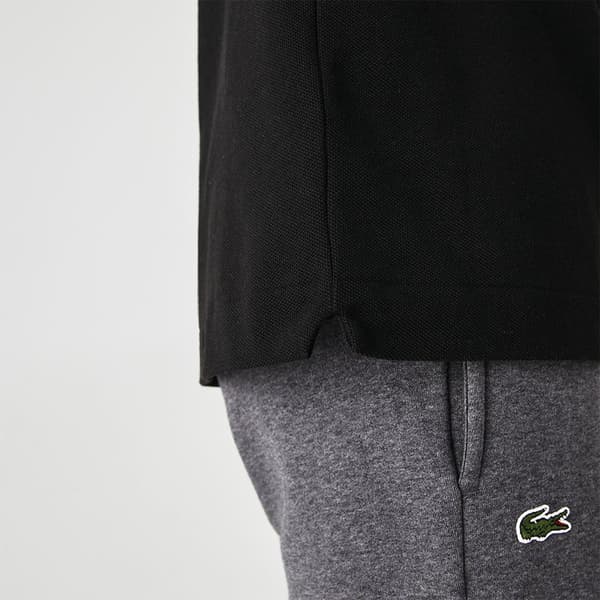 Lacoste Kortærmet Poloshirt Caiman Sort L Mand