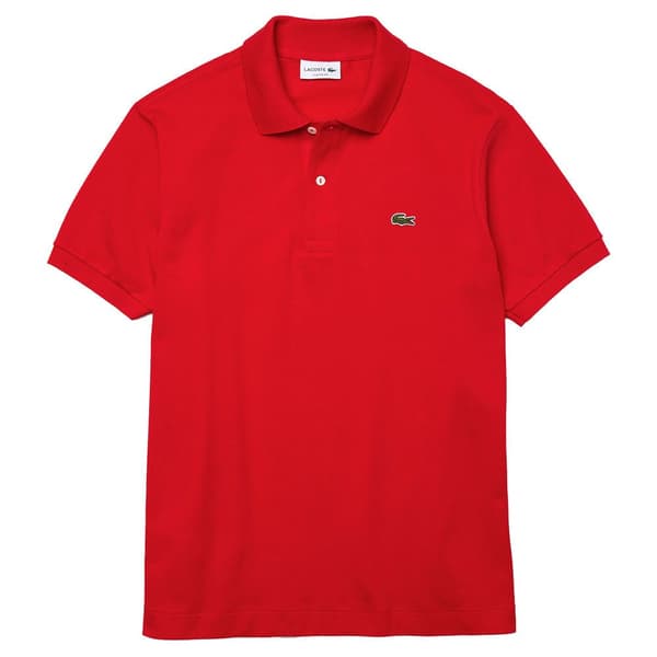 Lacoste Kortärmad Pikétröja Caiman Röd XL Man