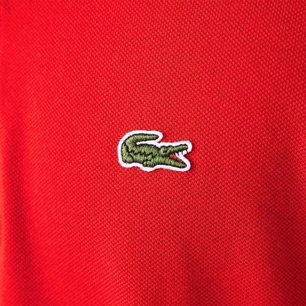 Lacoste Kortärmad Pikétröja Caiman Röd XL Man