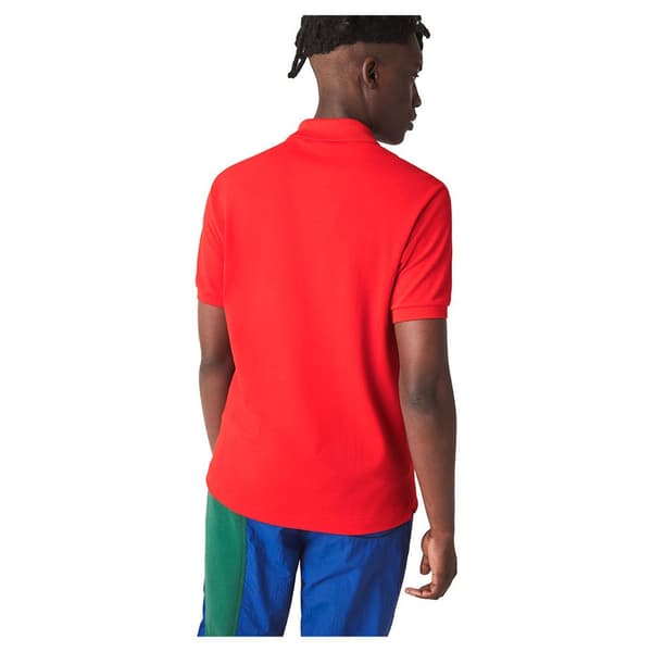 Lacoste Kortärmad Pikétröja Caiman Röd XL Man