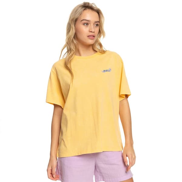 Roxy Lyhythihainen T-paita Moonlight Sunset B Keltainen S Nainen