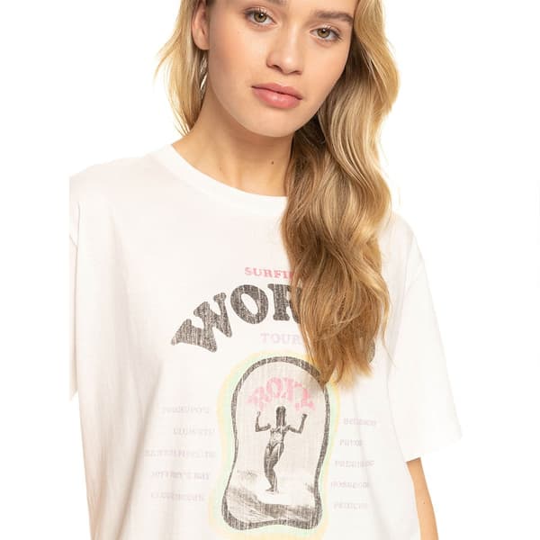 Roxy Lyhythihainen T-paita Moonlight Sunset B Beige S Nainen