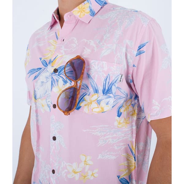 Hurley Lyhythihainen T-paita Rincon Pinkki M Mies