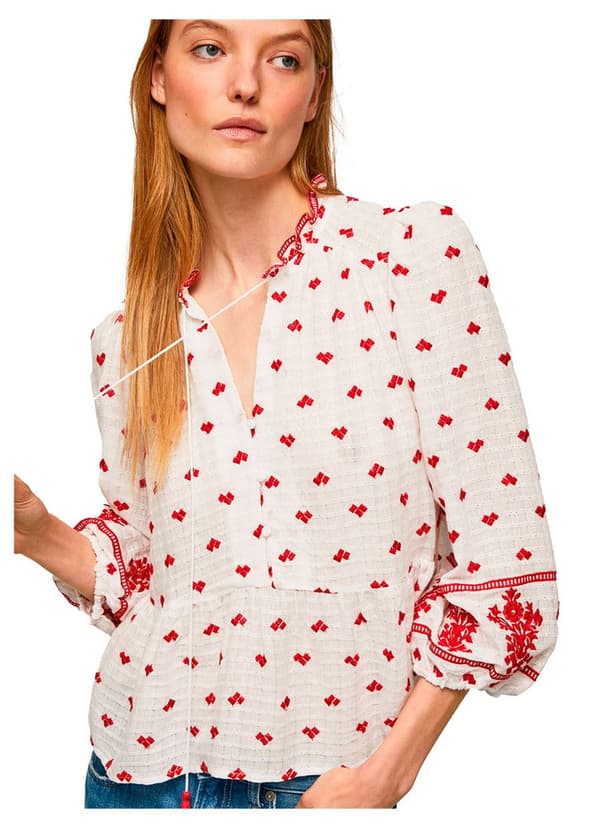 Pepe Jeans Pitkähihainen Paita Bianca Valkoinen XL Nainen
