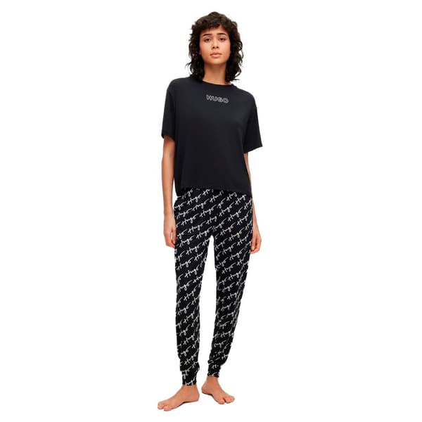 Hugo T-shirt Unite_t-shirt 10247048 Svart XS Kvinna