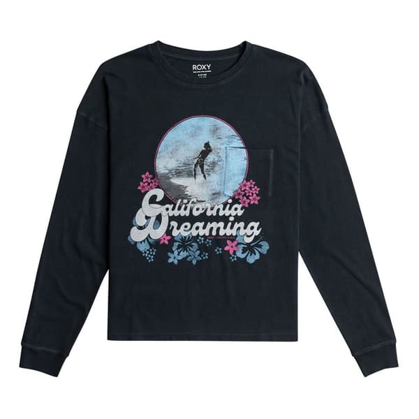 Roxy Langærmet T-shirt Falen Fr Her B Sort M Kvinde