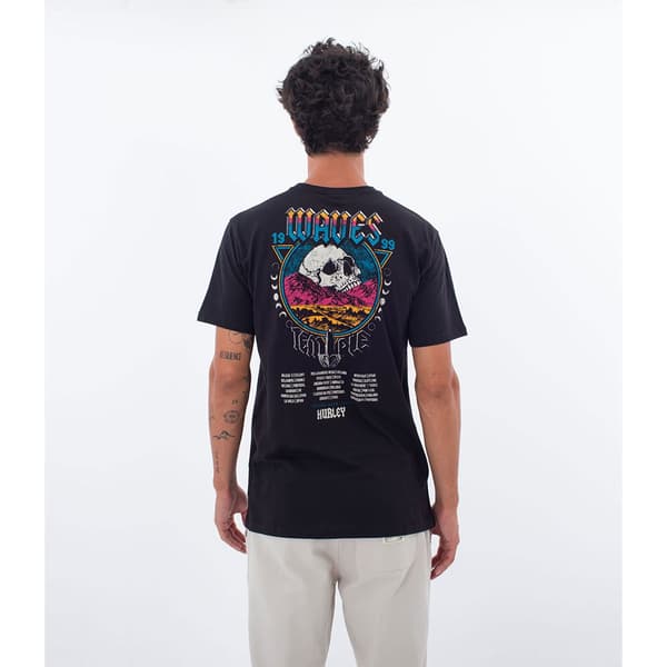 Hurley Kortærmet T-shirt M Wave Tour Sort S Mand