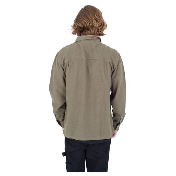 Hurley Lang ærmet Skjorte Santa Cruz Twill Grøn S Mand