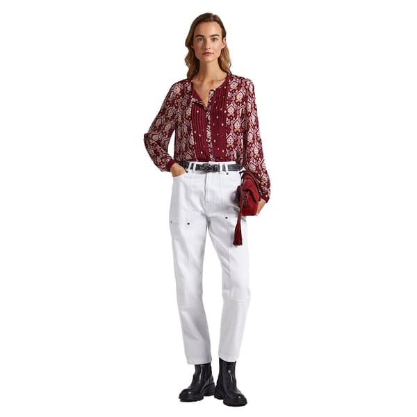 Pepe Jeans Långärmad Tröja Gazzi Röd L Kvinna