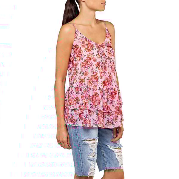 Replay Ärmlös Blus W2333.000.72086 Rosa S Kvinna