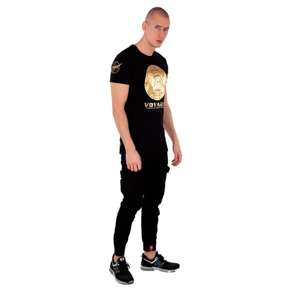 Alpha Industries Sounds Of Earth T-shirt Med Korta ärmar Svart M Man