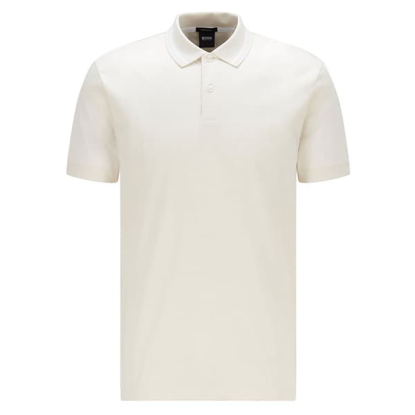 Boss Kortærmet Poloshirt Parlay Hvid 2XL Mand