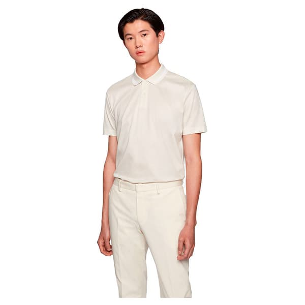 Boss Kortærmet Poloshirt Parlay Hvid 2XL Mand