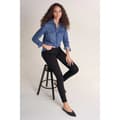 Miniatyrbild 5 av 5: Salsa Jeans Fit Bomull Långärmad Skjorta Slim Blå XS Kvinna
