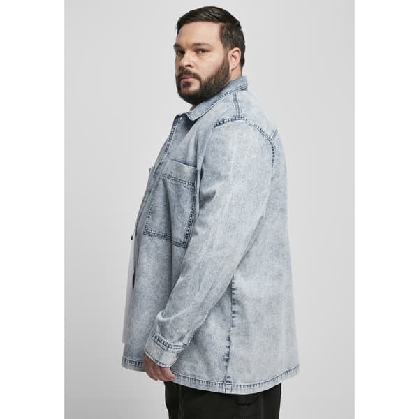 Urban Classics Skjorta Oversized Denim (big ) Blå 3XL Man