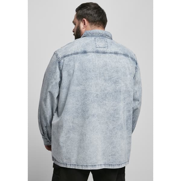 Urban Classics Skjorta Oversized Denim (big ) Blå 3XL Man