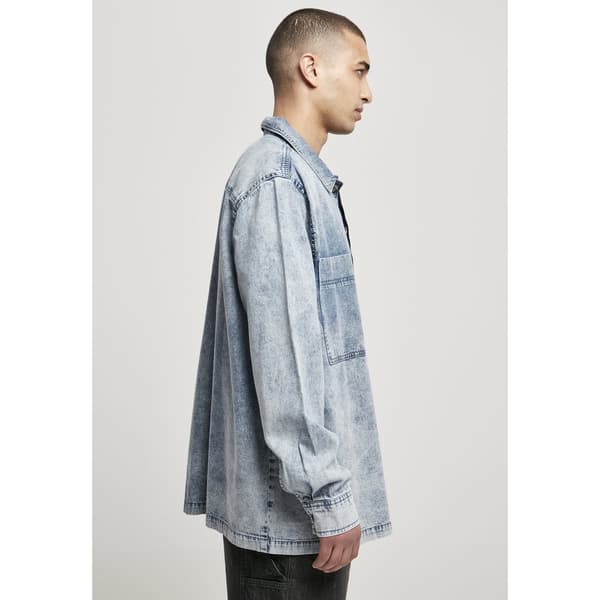 Urban Classics Skjorta Oversized Denim (big ) Blå 3XL Man