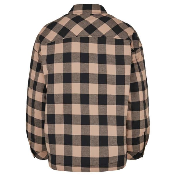 Urban Classics Långärmad Tröja Flanell Over Svart XL Kvinna