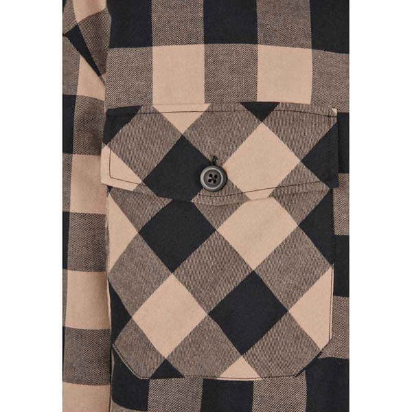 Urban Classics Långärmad Tröja Flanell Over Svart XL Kvinna