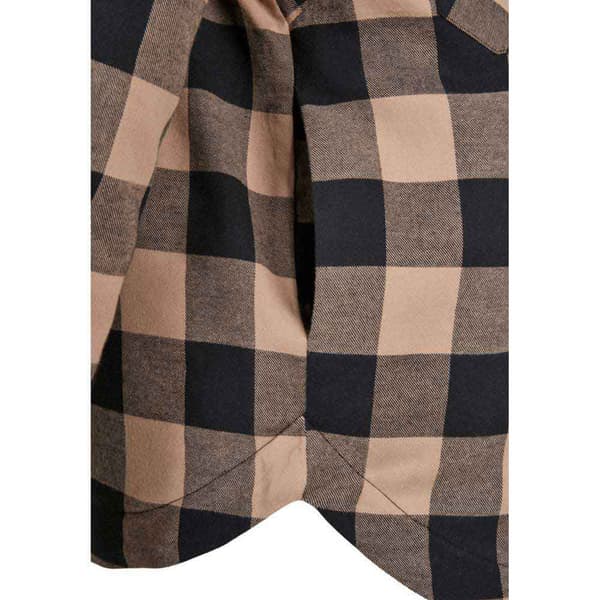 Urban Classics Långärmad Tröja Flanell Over Svart XL Kvinna